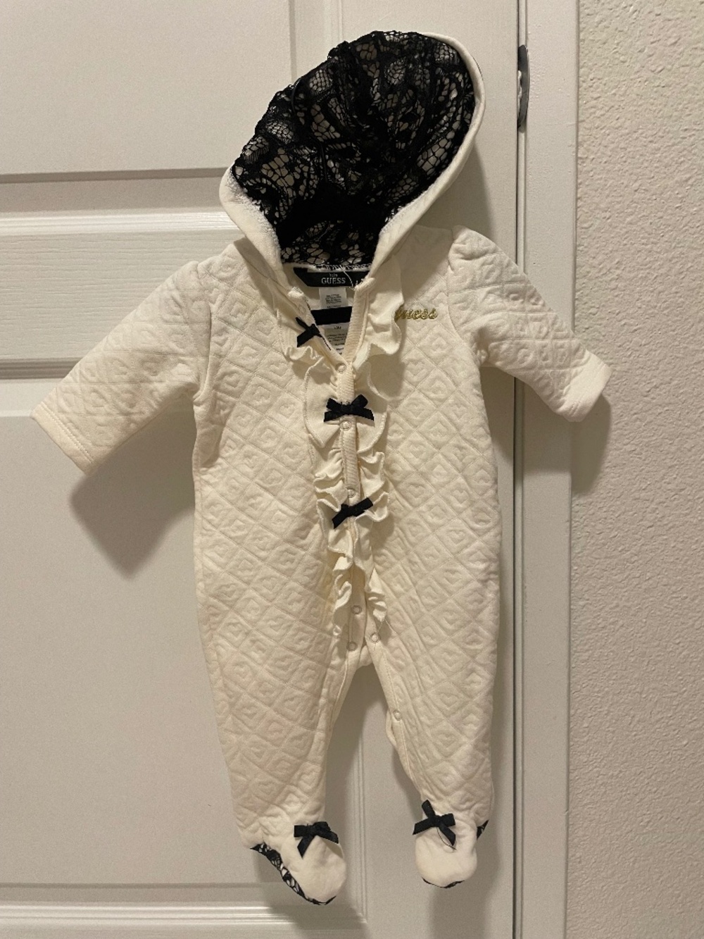Guess cream colored onesie